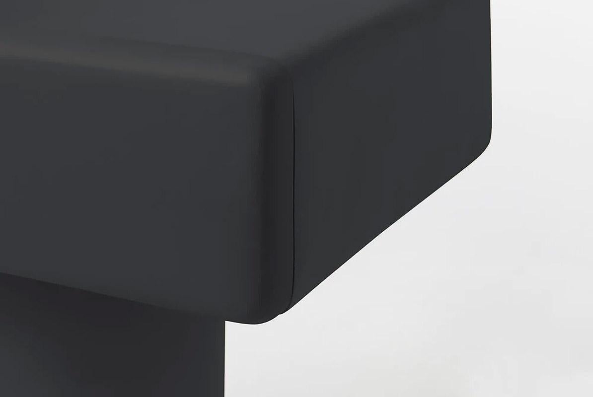 Contemporary charcoal wooden nightstand, Roly-Poly by Faye Toogood In New Condition For Sale In Warsaw, PL