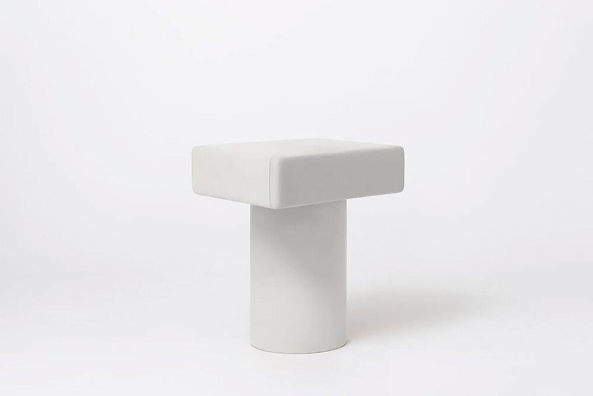 Contemporary charcoal wooden nightstand, Roly-Poly by Faye Toogood 1
