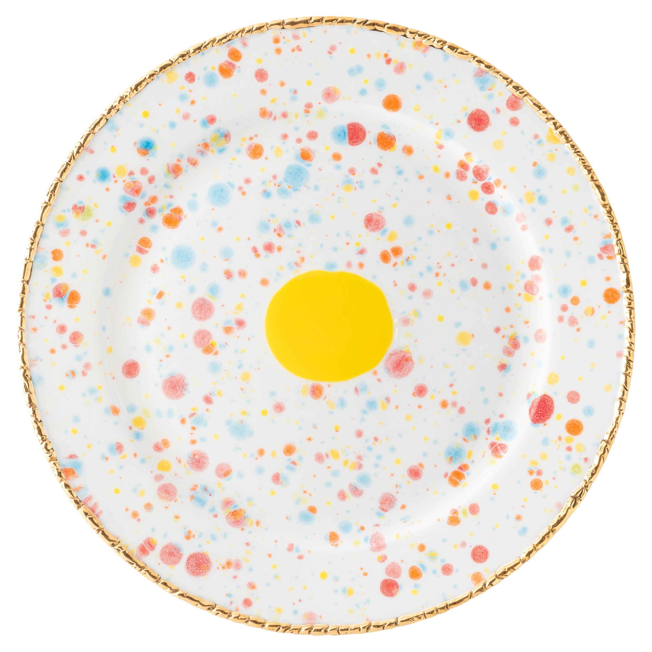 Plato Cargador Contemporáneo Vajilla de Porcelana Pintada a Mano