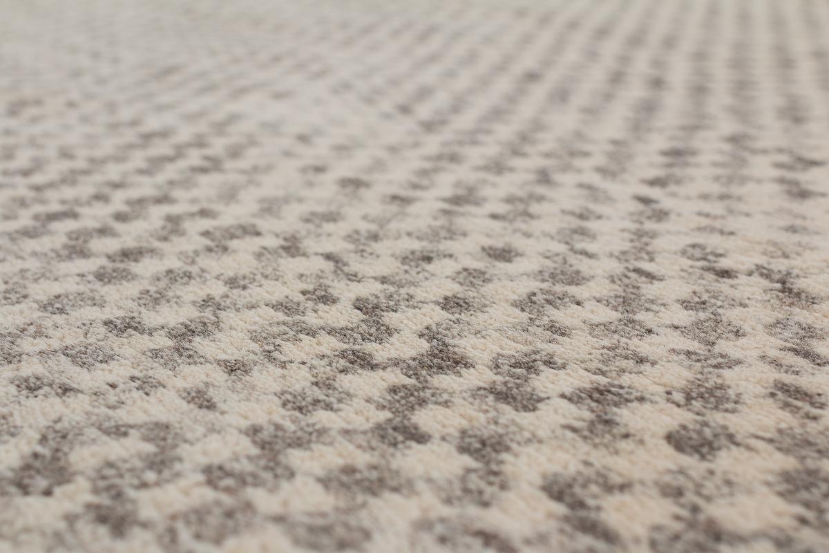 Minimalist Contemporary Checkerboard Wool Area Rug by Carini