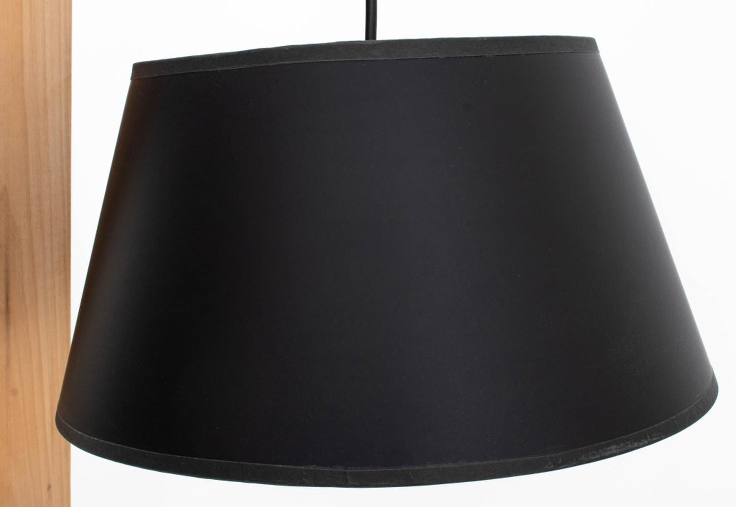 Contemporary Cherrywood and Slate Table Lamp For Sale 2