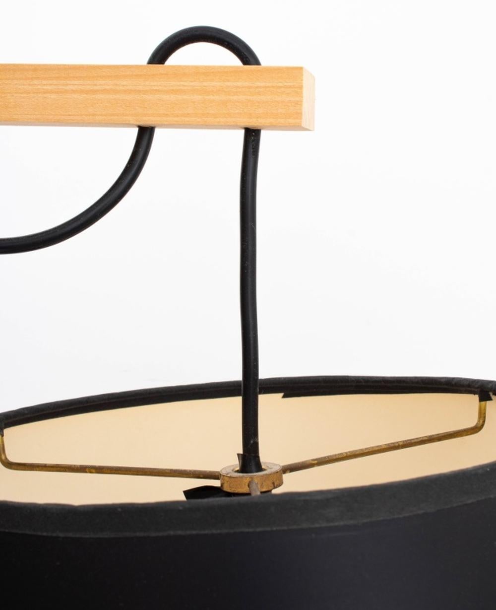 Contemporary Cherrywood and Slate Table Lamp For Sale 3