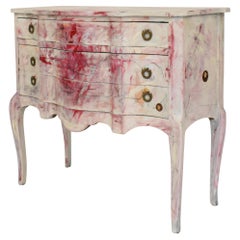 Contemporary Chest of Drawers, Multicolored Hand Painted in Baroque Style, 2019