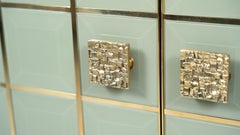 Contemporary Chest, Wood and Glass