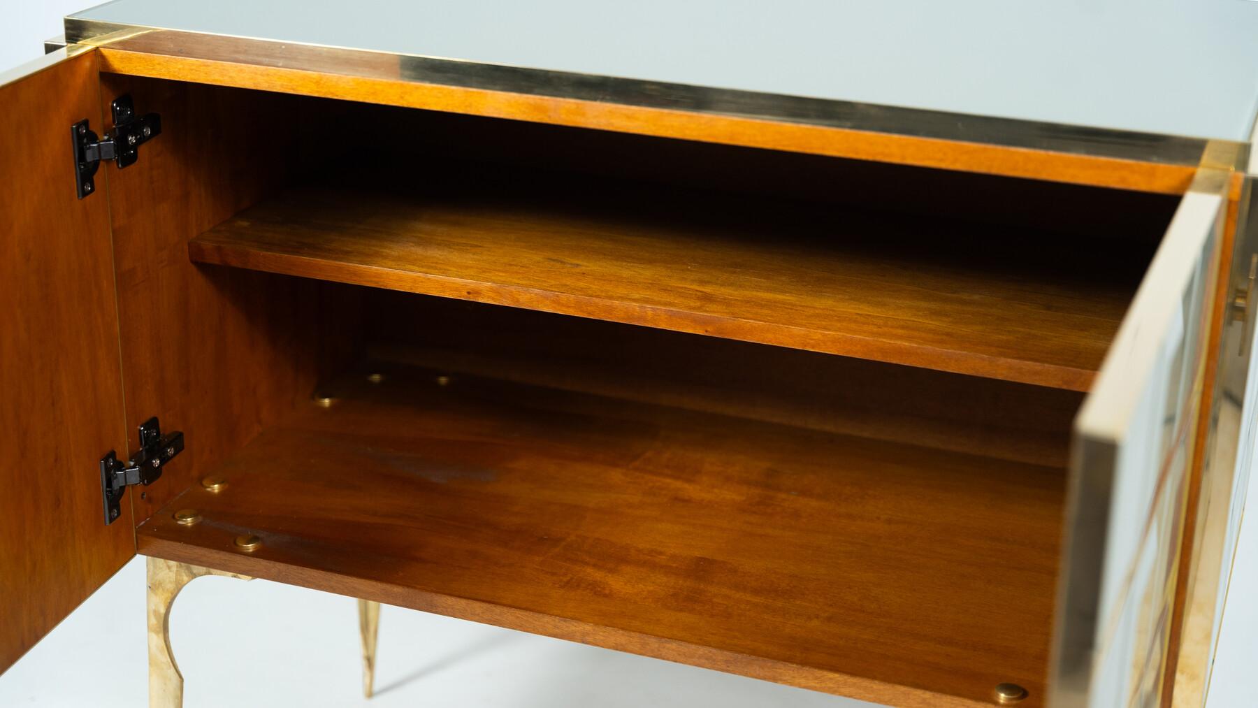 Arcón Contemporáneo, Madera y Cristal Italiano en venta