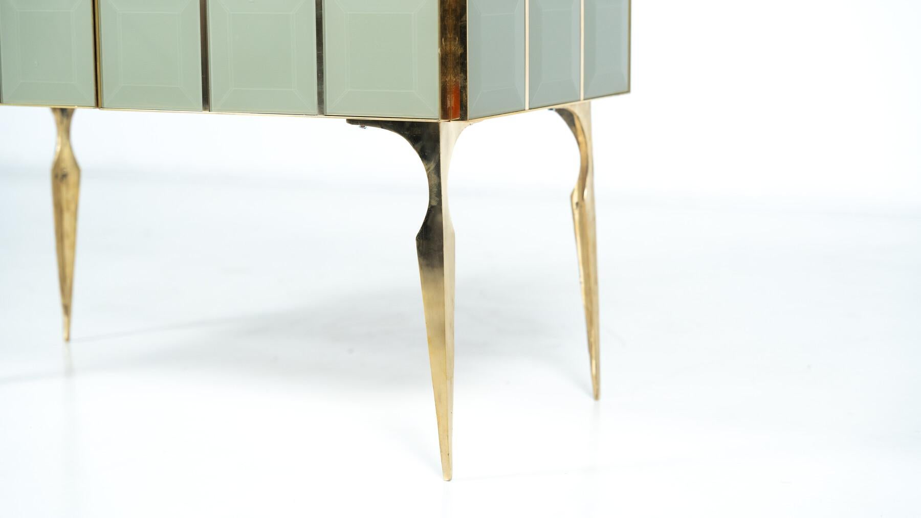 Arcón Contemporáneo, Madera y Cristal en Bueno estado para la venta en Brussels, BE