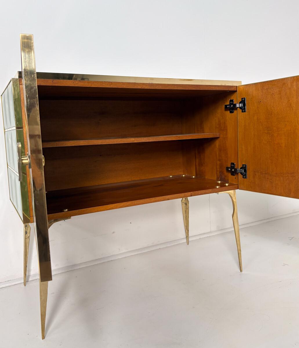 Contemporary Chest, Wood and Glass For Sale 2