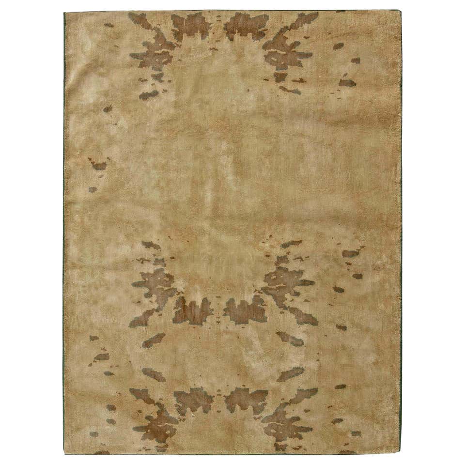 ADONIA Hand Knotted Transitional Rug in Mustard and Beige Colours by ...