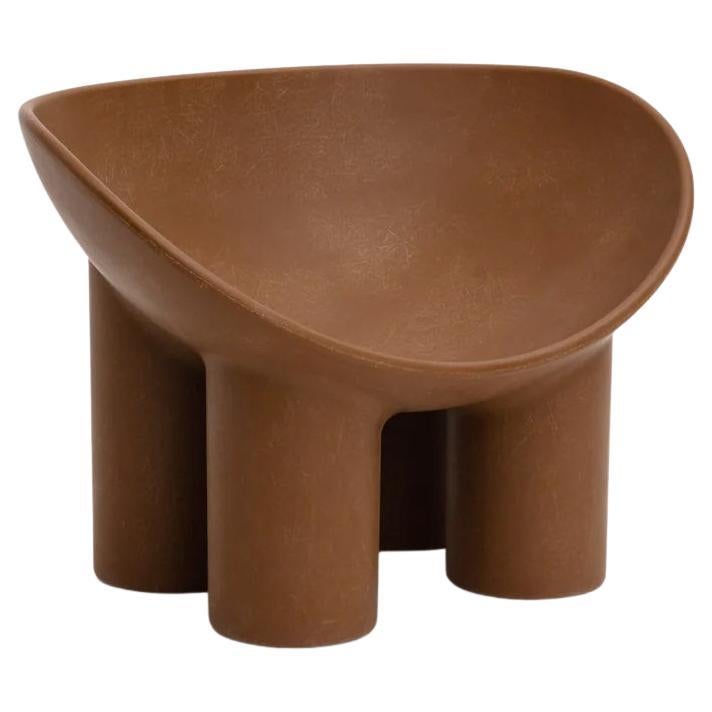 Contemporary Chestnut Fiberglass Chair, Roly-Poly Chair by Faye Toogood