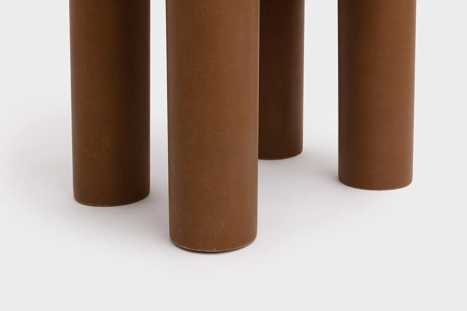 Contemporary Chestnut Fiberglass Chair, Roly-Poly Dining Chair by Faye Toogood 1