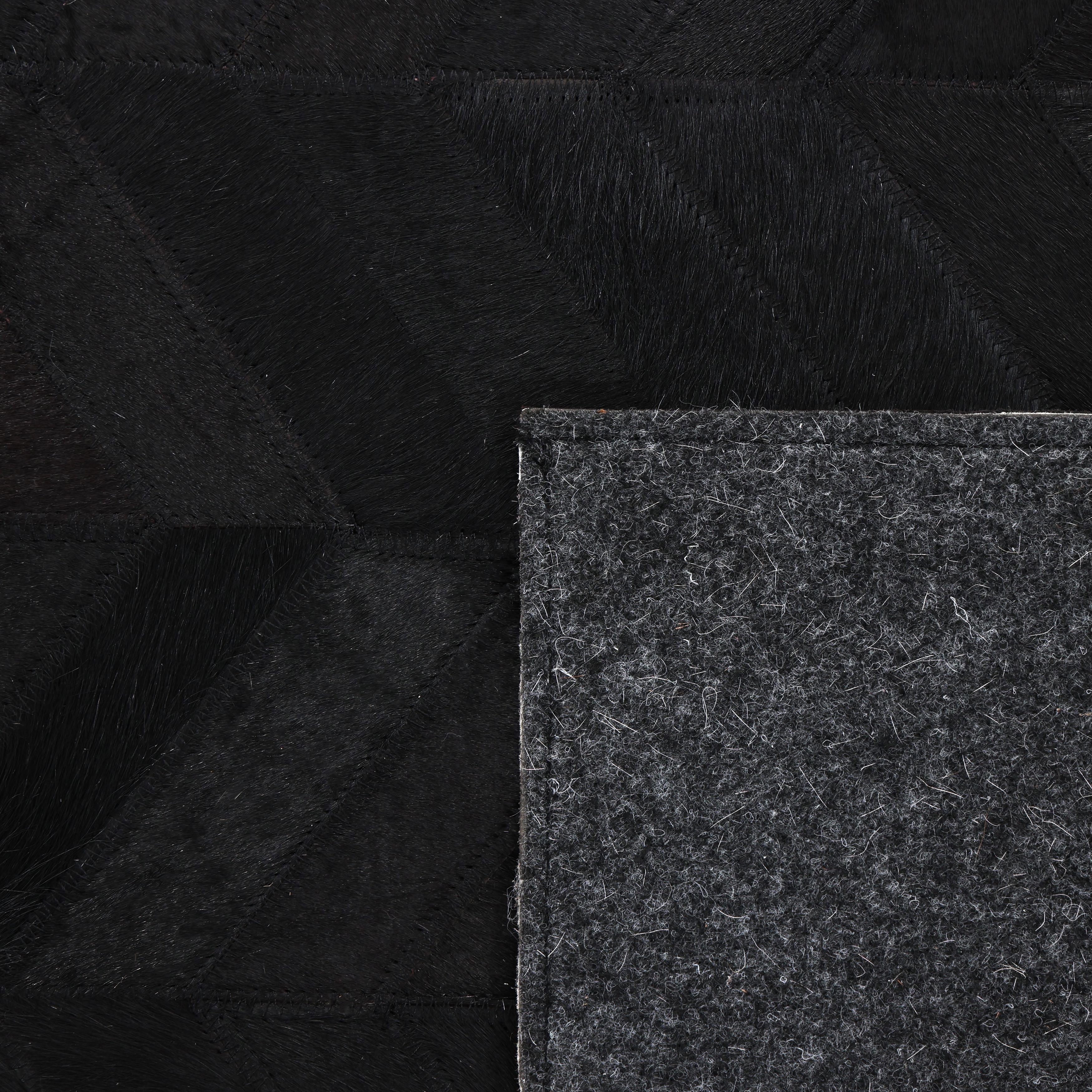 Contemporary Chevron Hand Made Black Area Rug 3' 0