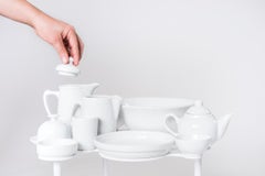 Contemporary "China" Side Table, Handmade