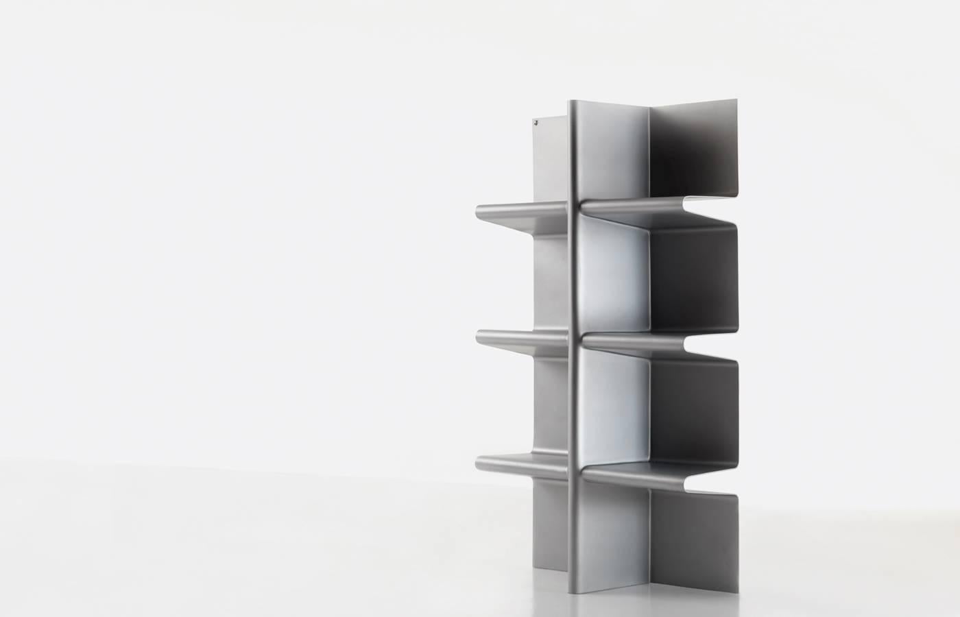 aluminium bookshelf
