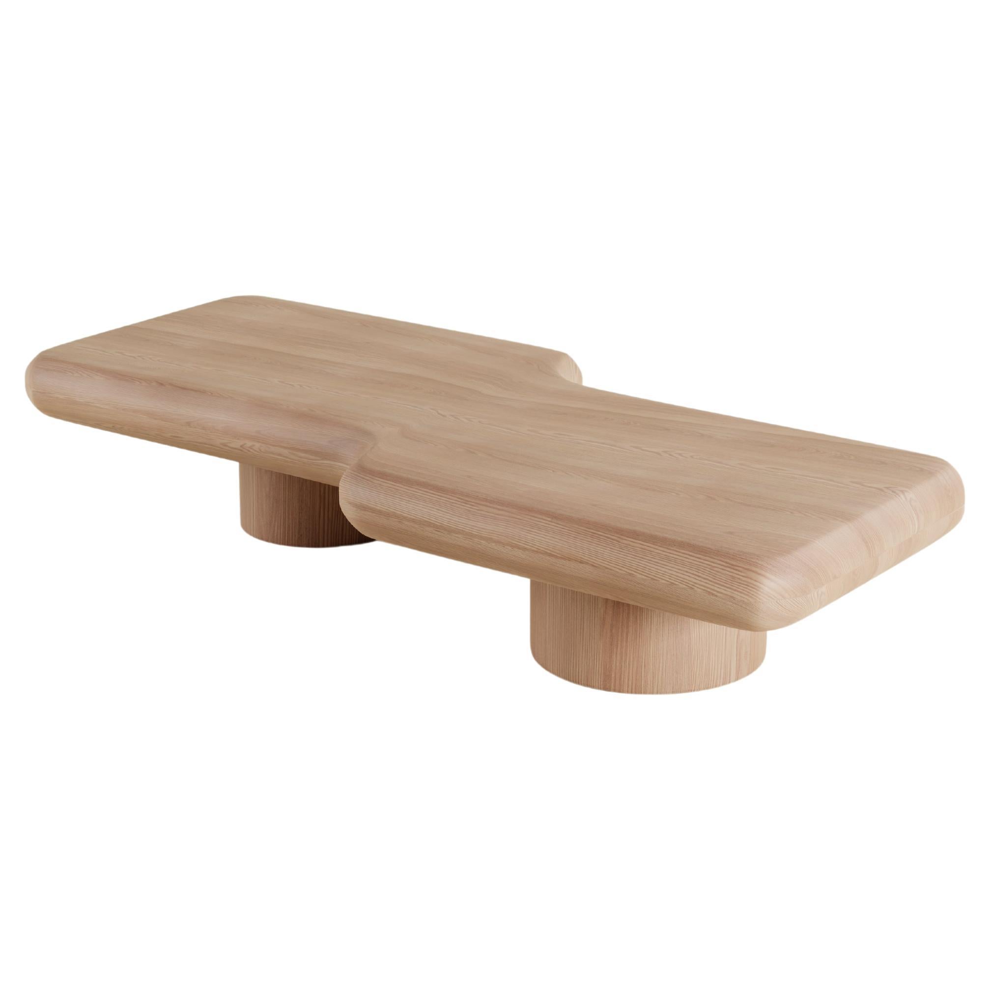 Tavolino basso contemporaneo Circuit Oak