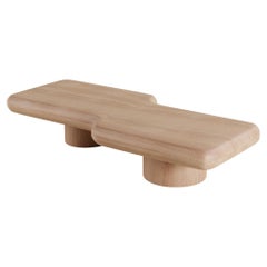 Tavolino basso contemporaneo Circuit Oak
