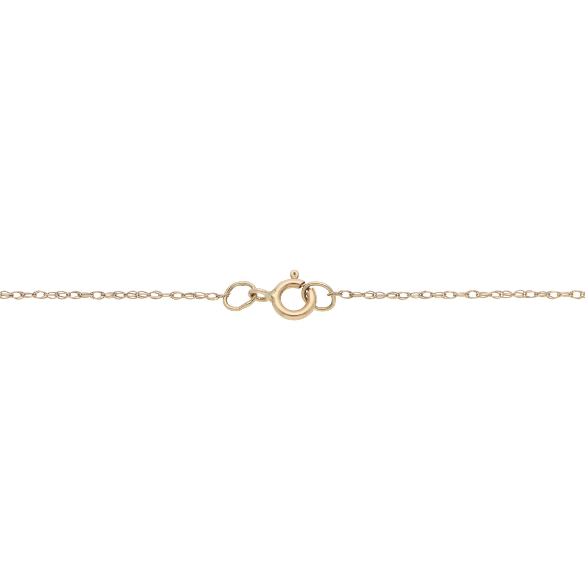 Contemporary Citrine and Diamond Pendant Necklace in Yellow Gold In New Condition For Sale In London, GB