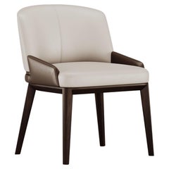 Contemporary Clara Chair in Dark Walnut