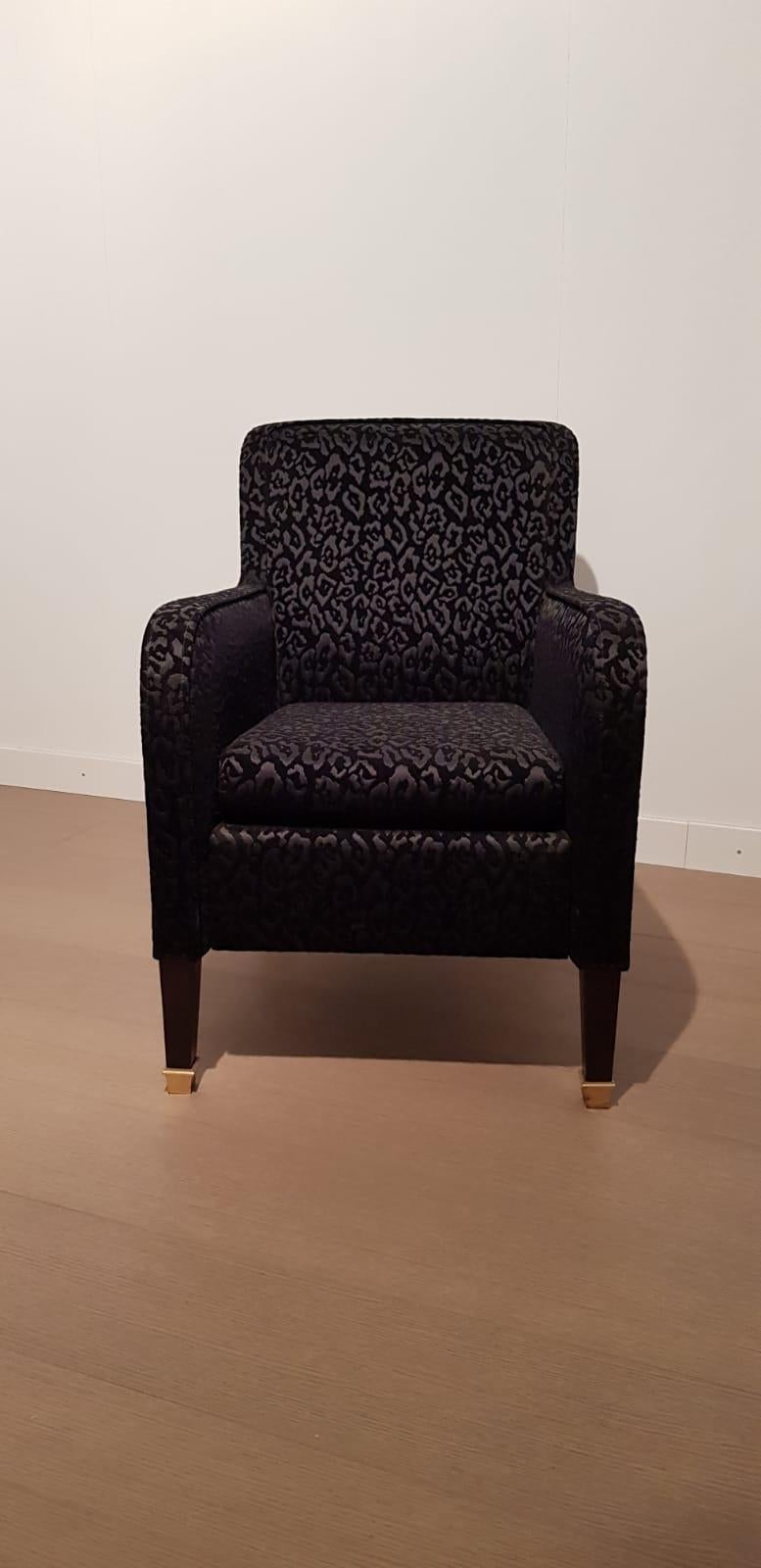Italian armchair contemporary classic armchair Design by Anna Gili Milan Made in Italy For Sale