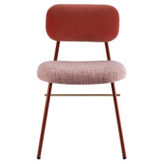 Contemporary Classic Chair Miami, Black, Brass Details