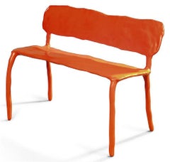 Banc en argile contemporain de Maarten Baas