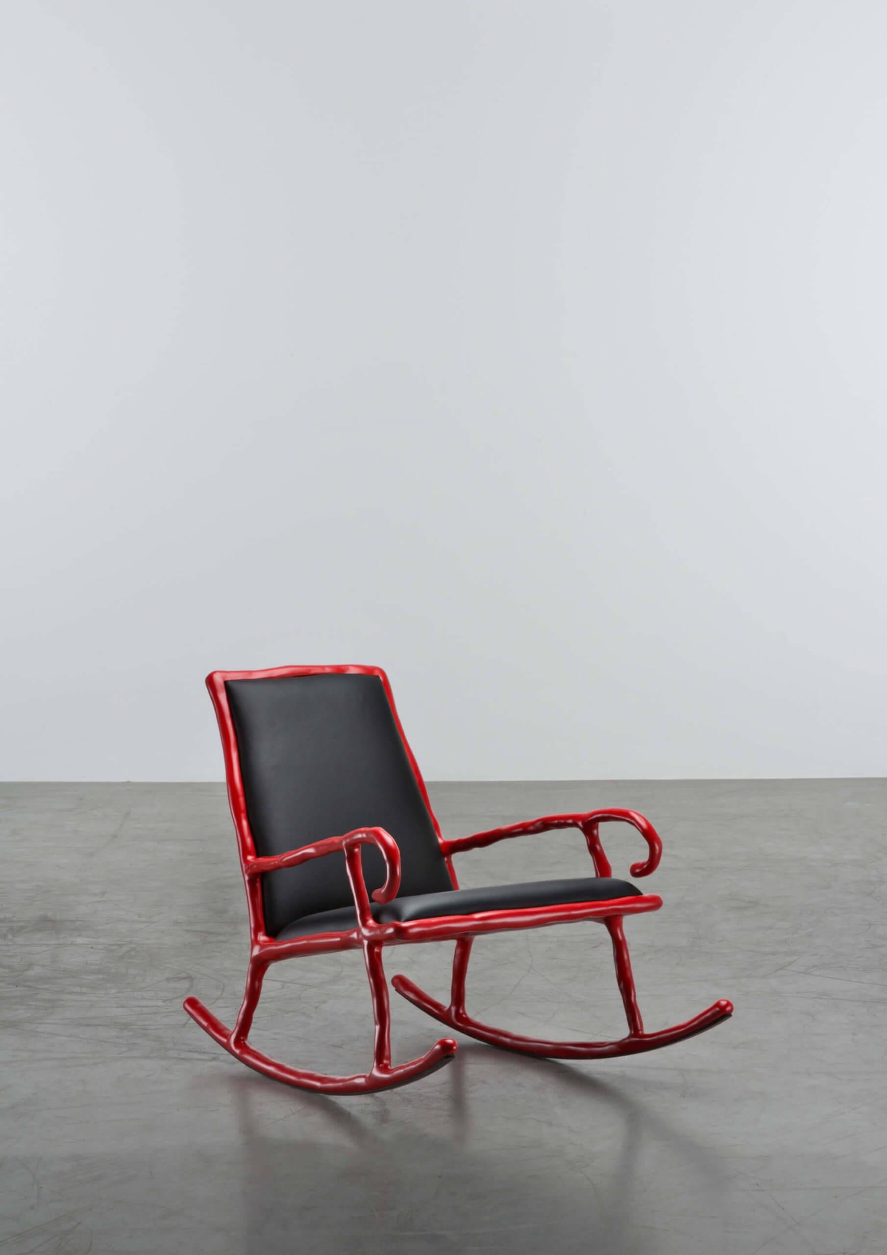 Dutch Contemporary Clay Low Rocking Chair by Maarten Baas For Sale