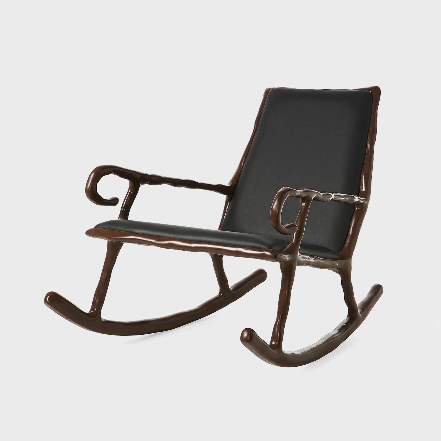 Contemporary Clay Low Rocking Chair by Maarten Baas In New Condition For Sale In Warsaw, PL