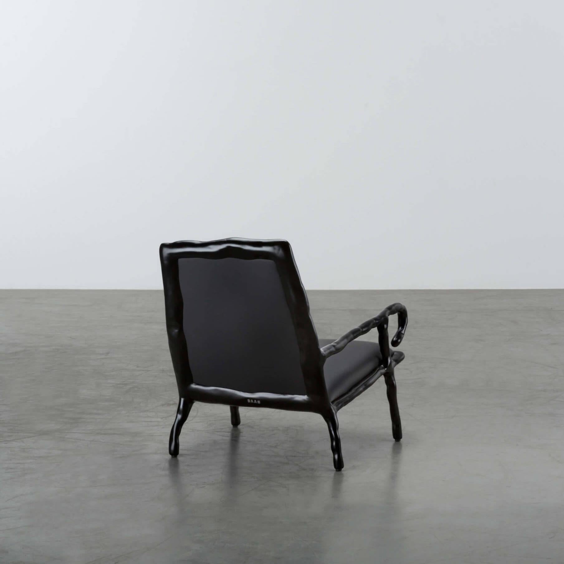 Contemporary Clay Niedriger Sessel, Sessel von Maarten Baas (Metall) im Angebot