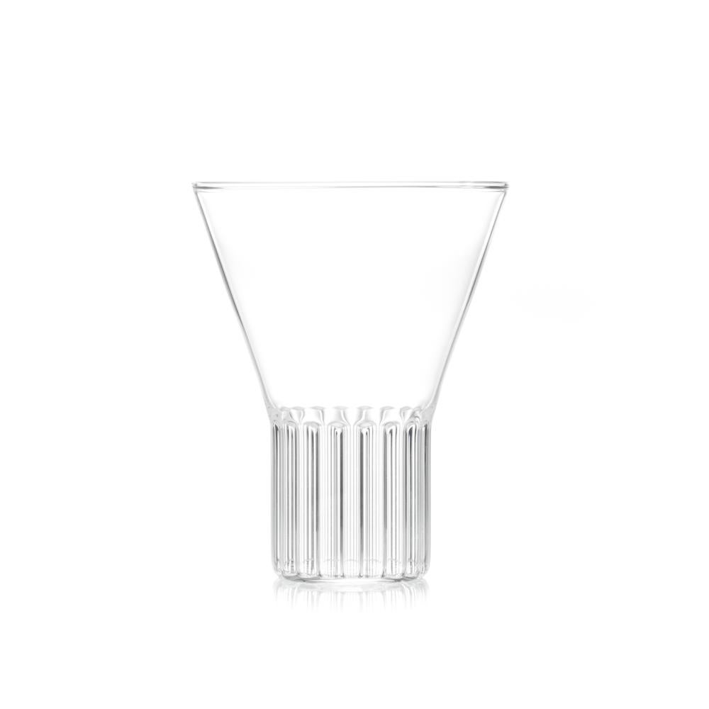 Tchèque Fferrone Contemporary Clear handmade Czech Glass Carafe and Six Large Glass Set en vente