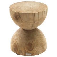 Clessidra Riva1920 Tabouret contemporain Mario Botta Bois de cèdre Fabriqué en Italie