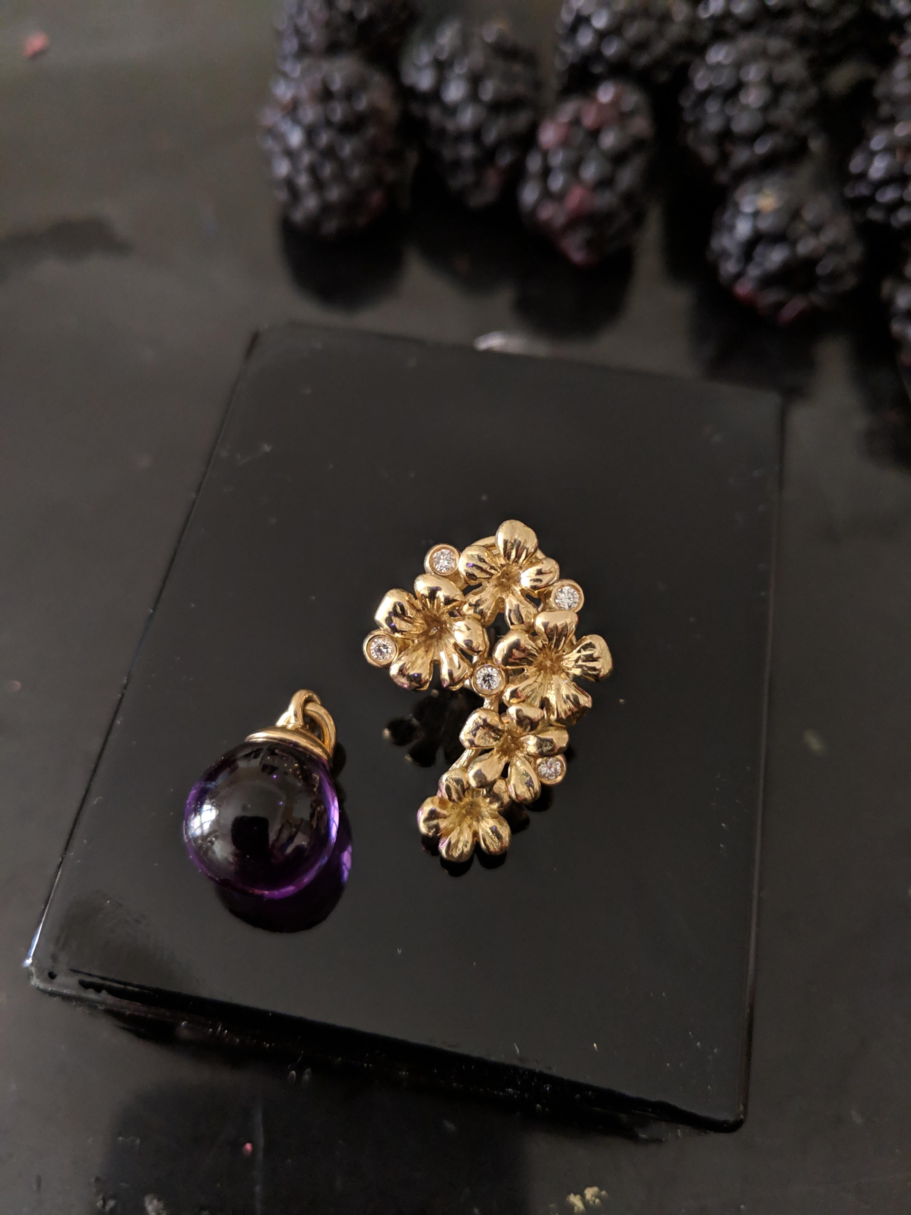 Moderne Boucles d'oreilles contemporaines à clip en or rose 18 carats avec Morganites roses en vente