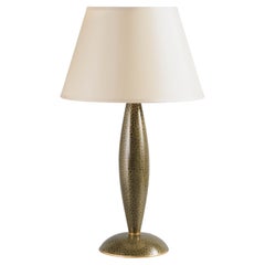 Contemporary Cloisonné Baluster Lamp in Moss by Robert Kuo, Limited Edition
