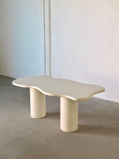 Contemporary “Cloud” Dining Table in Hand-Finished Microcement