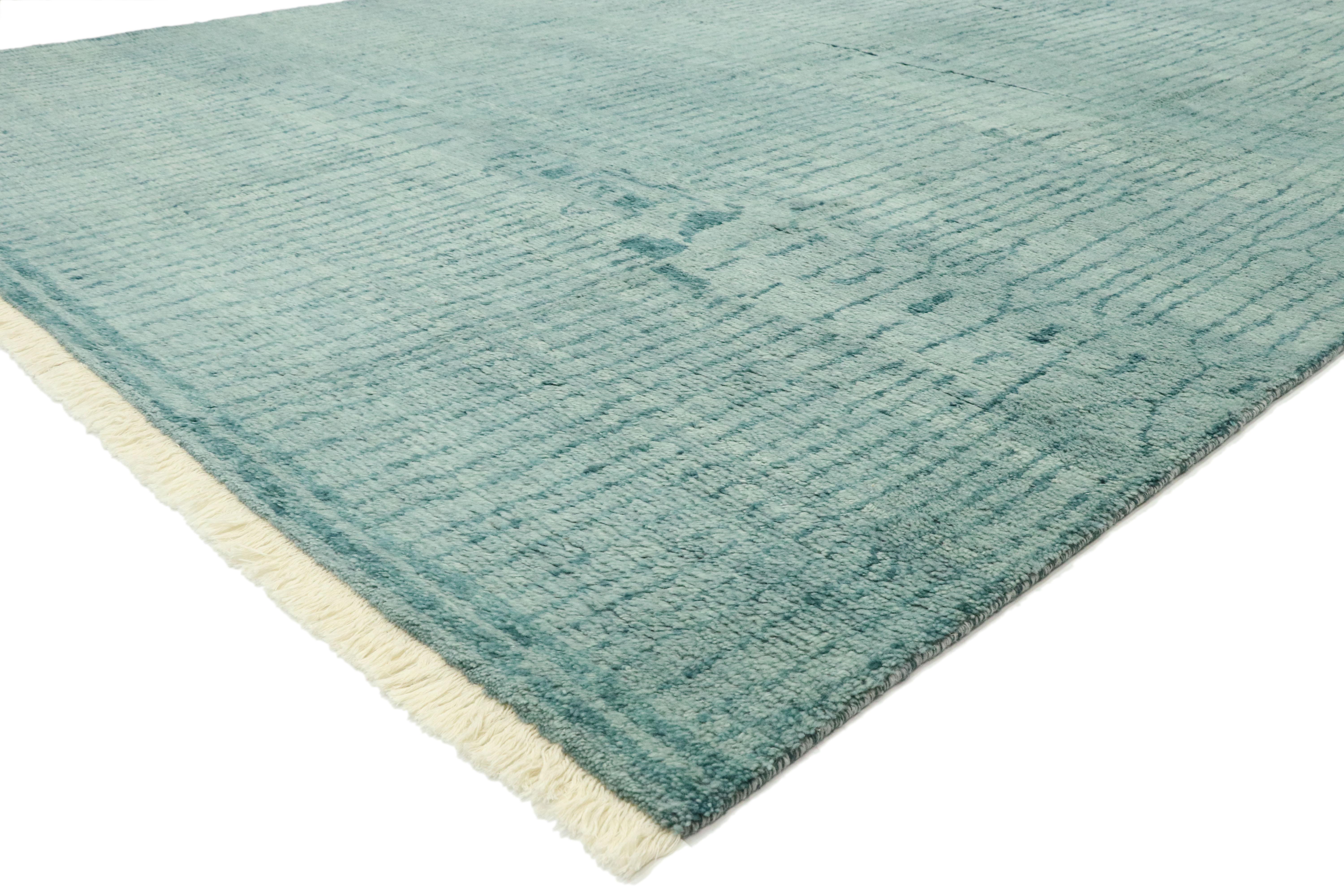 Post-Modern Contemporary Coastal Moroccan Style Rug, Postmodern Cape Cod Style