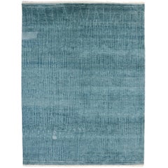 New Contemporary Moroccan Area Rug with Coastal Postmodern and Beach Hygge Style