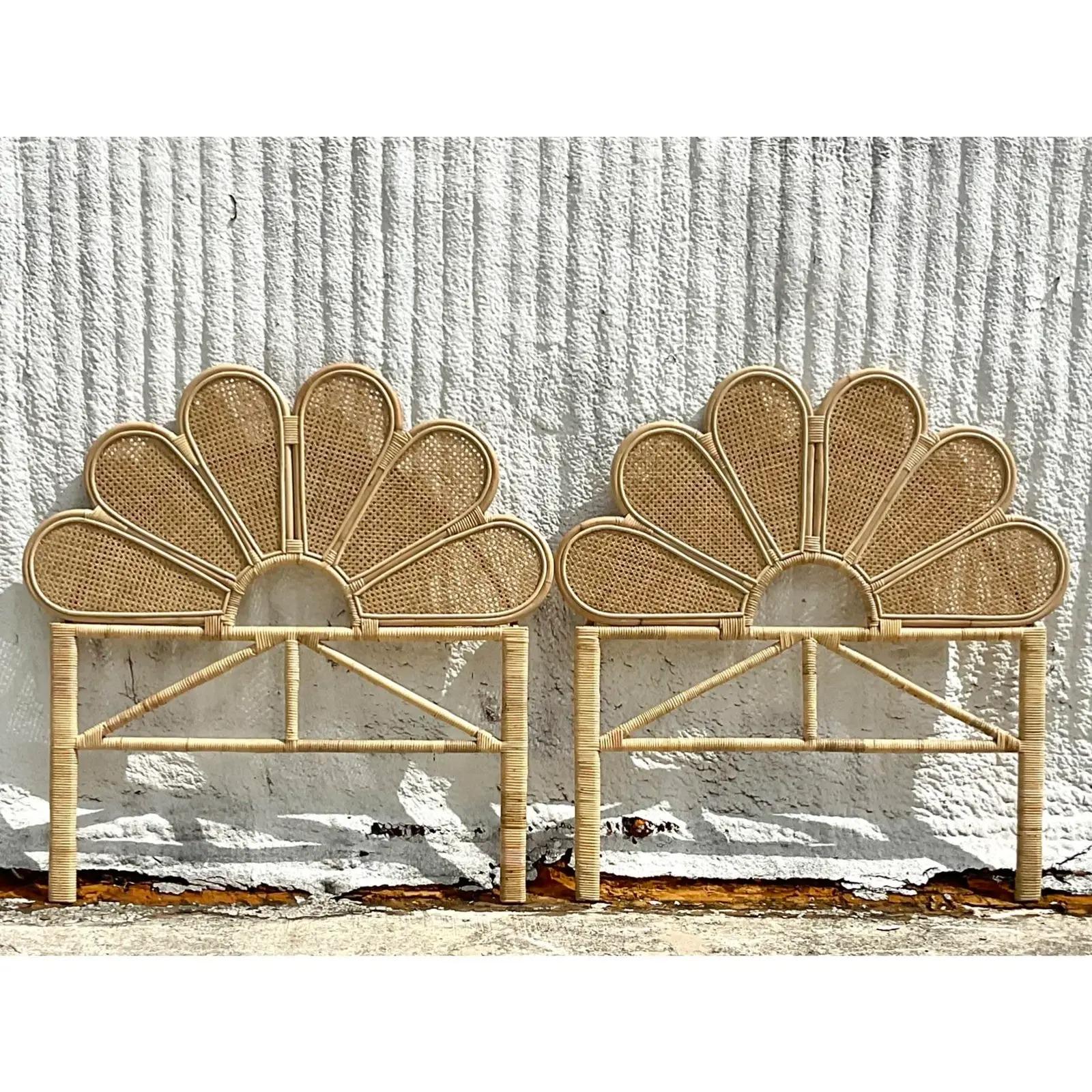 twin cane headboard