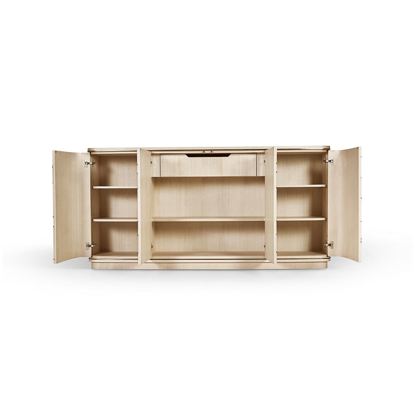 Organic Modern Contemporary Coastal Sideboard For Sale