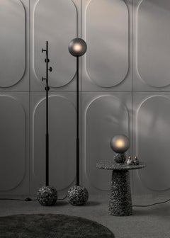 Contemporary Coat Hanger '8' in Black Terrazzo