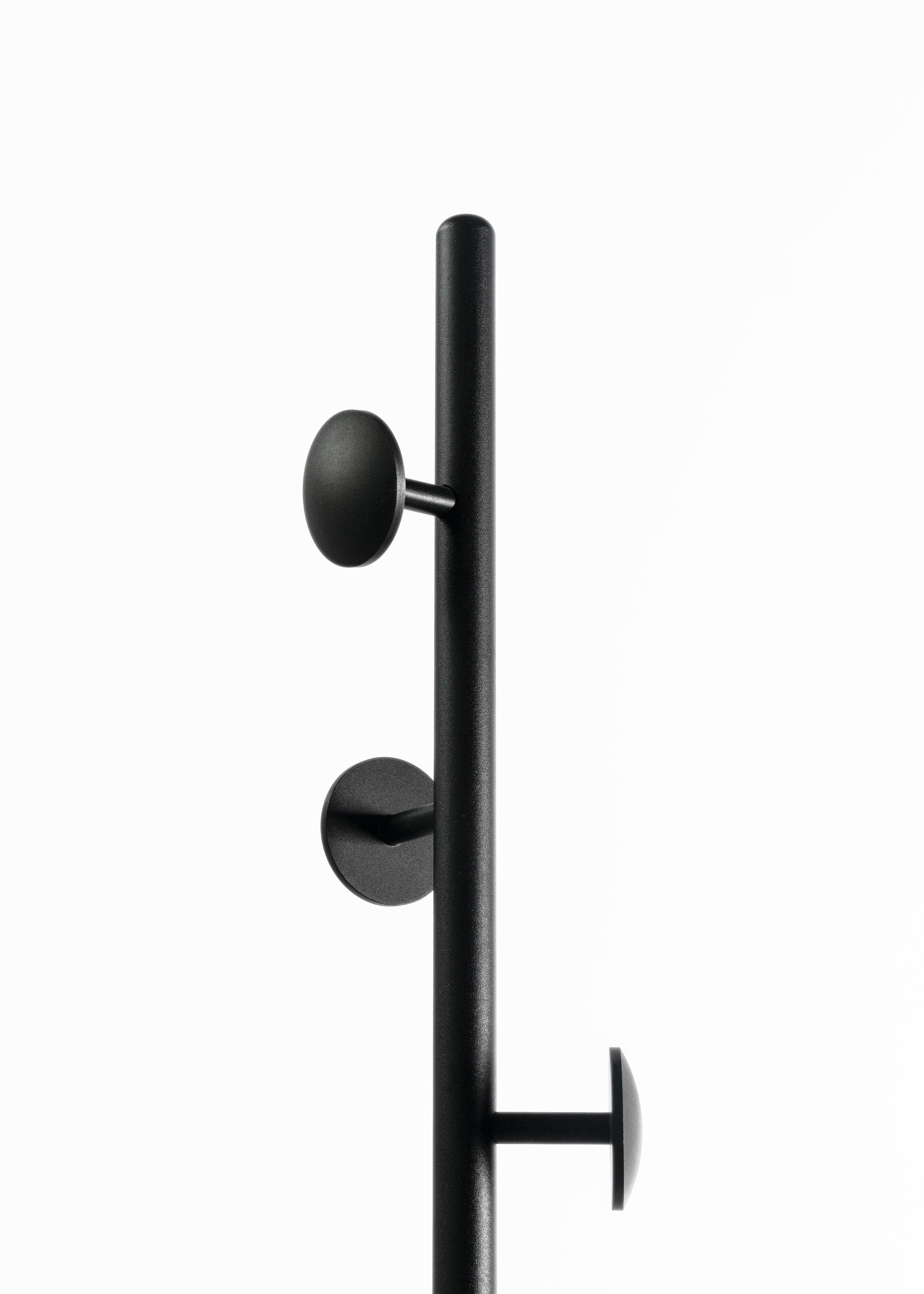 Chinese Contemporary Coat Hanger '8' in Black Terrazzo For Sale