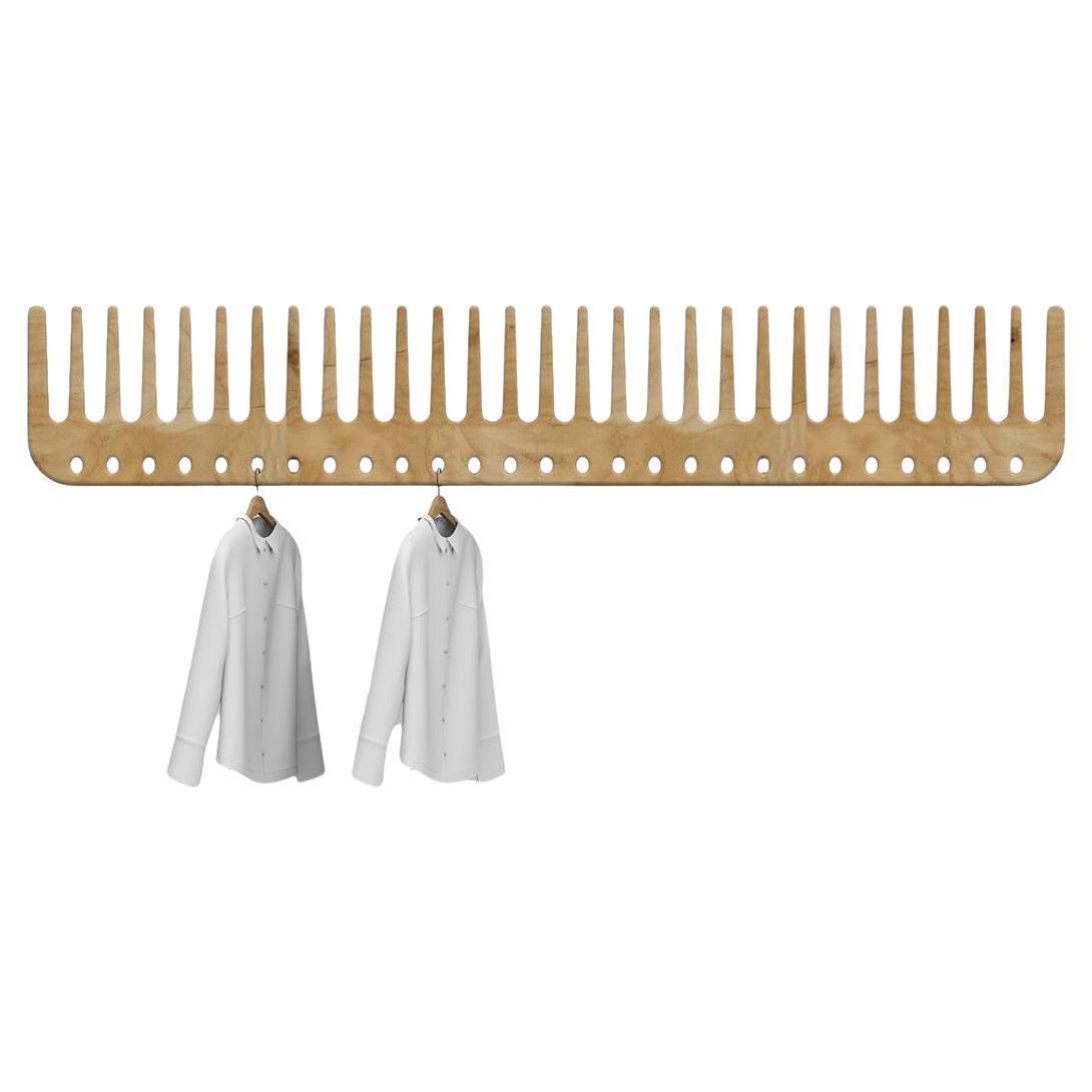 Contemporary Coat Rack Crafted from Solid Scented Cedar Wood For Sale