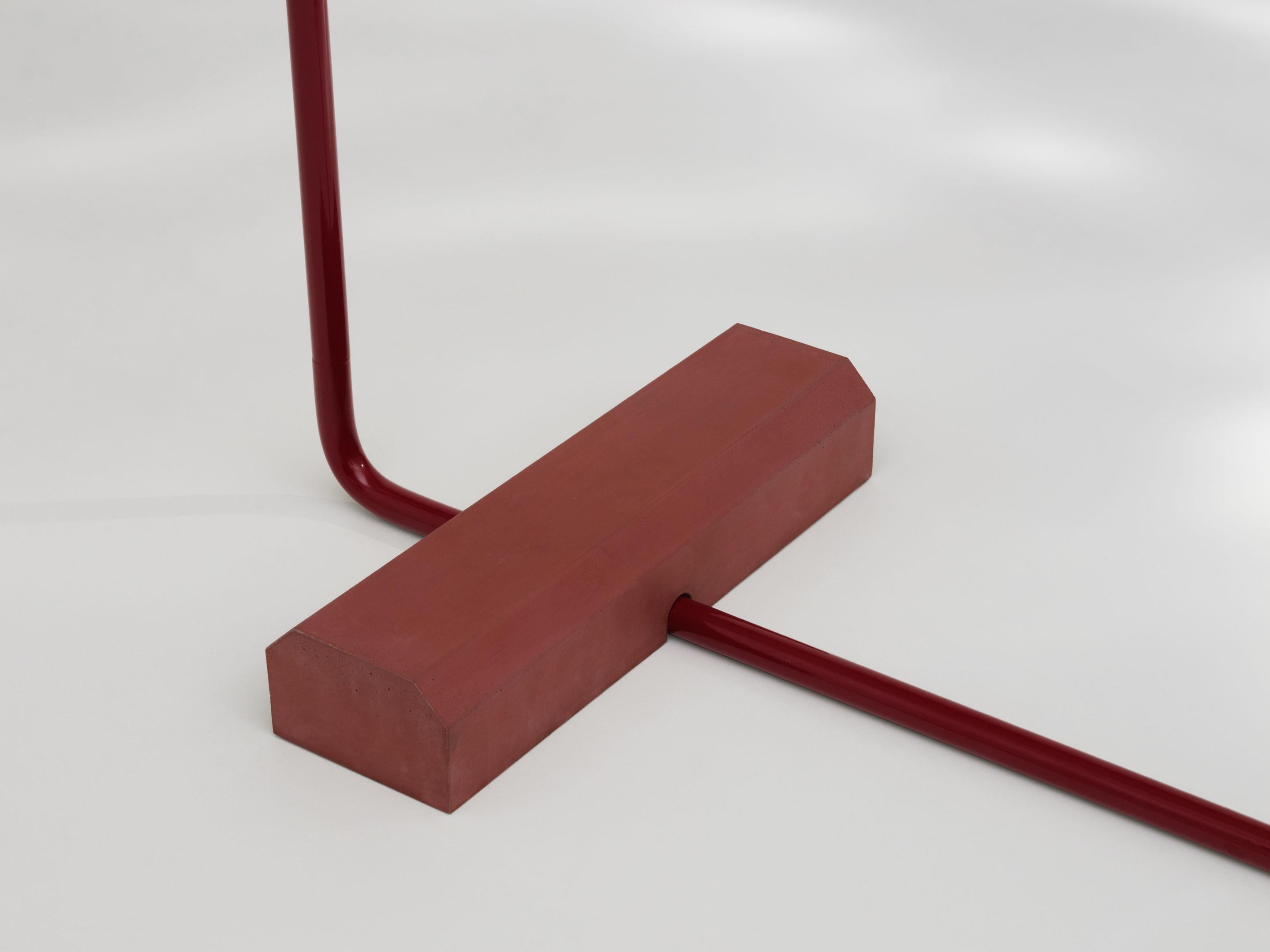 Finnish Contemporary Coat Rack Medium in Red by Erik Olovsson For Sale