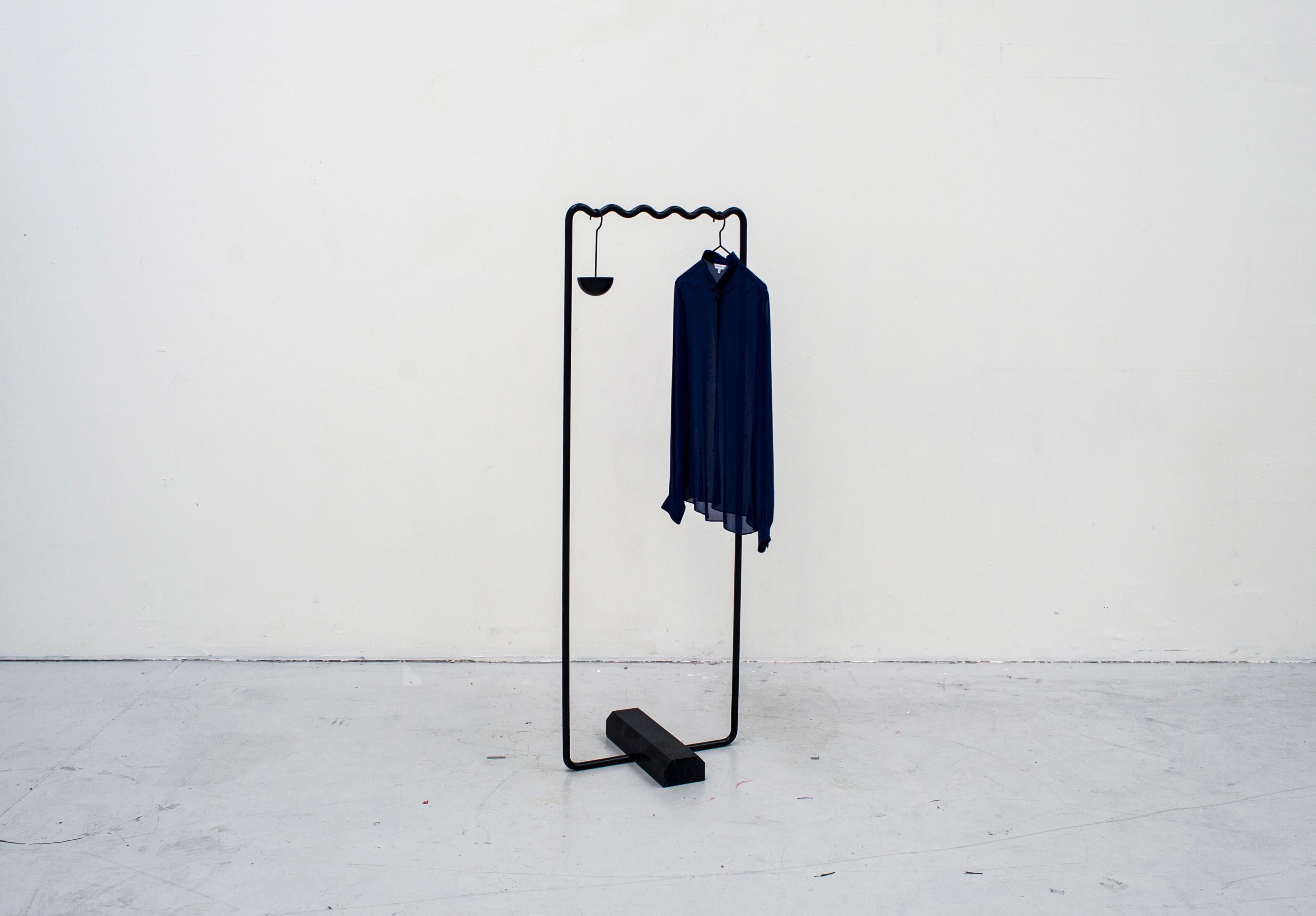 Post-Modern Contemporary Coat Rack Small in Black by Erik Olovsson For Sale