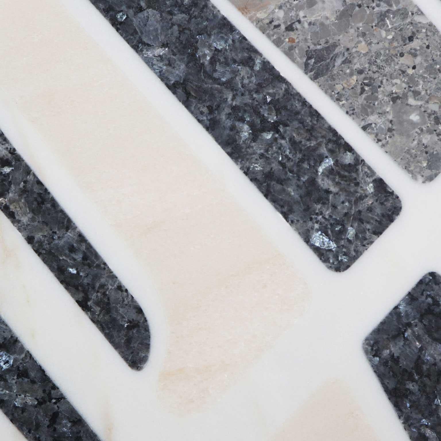 Contemporary Brutalist Geometrical Shape Coffee Center Table In Granit & Marmor im Zustand „Neu“ im Angebot in Porto, PT