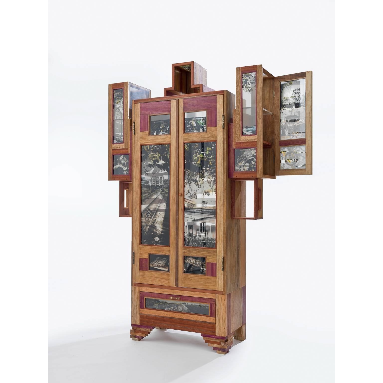 Metal Contemporary Coffee Mask Cabinet by Hillsideout, 2016 For Sale