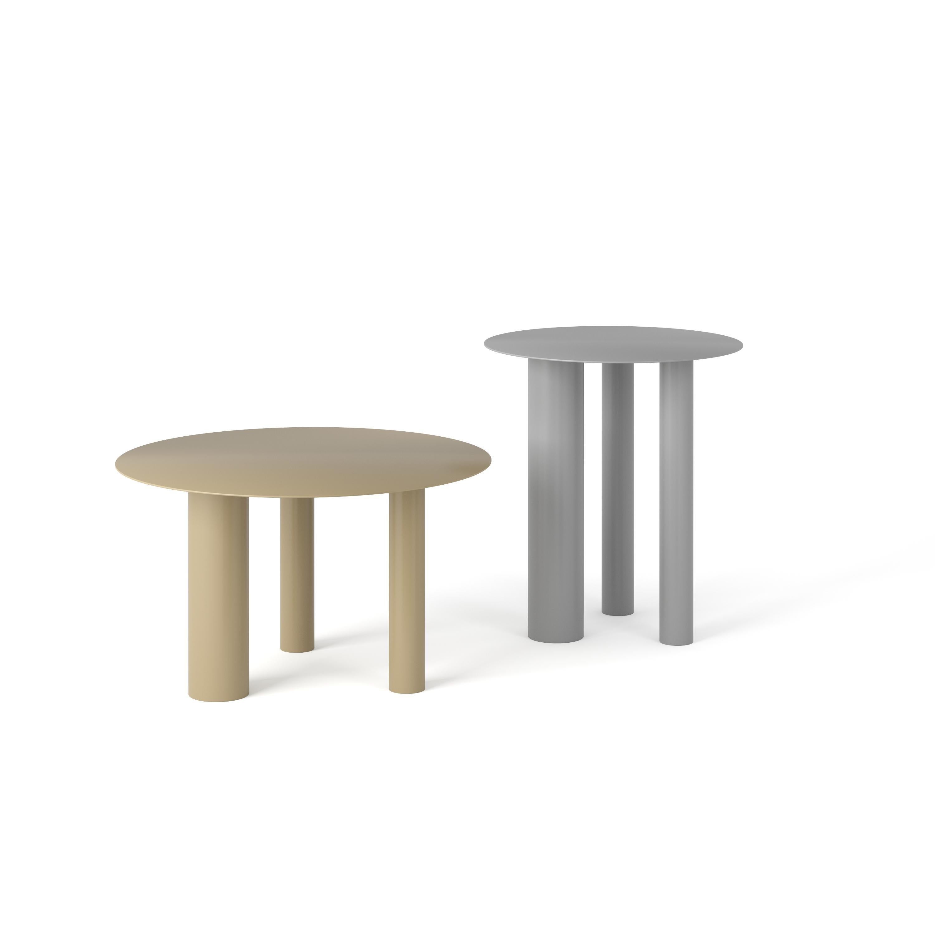 Table basse ou d'appoint contemporaine 'Brandt CS2' par NOOM, Blanc en vente 6