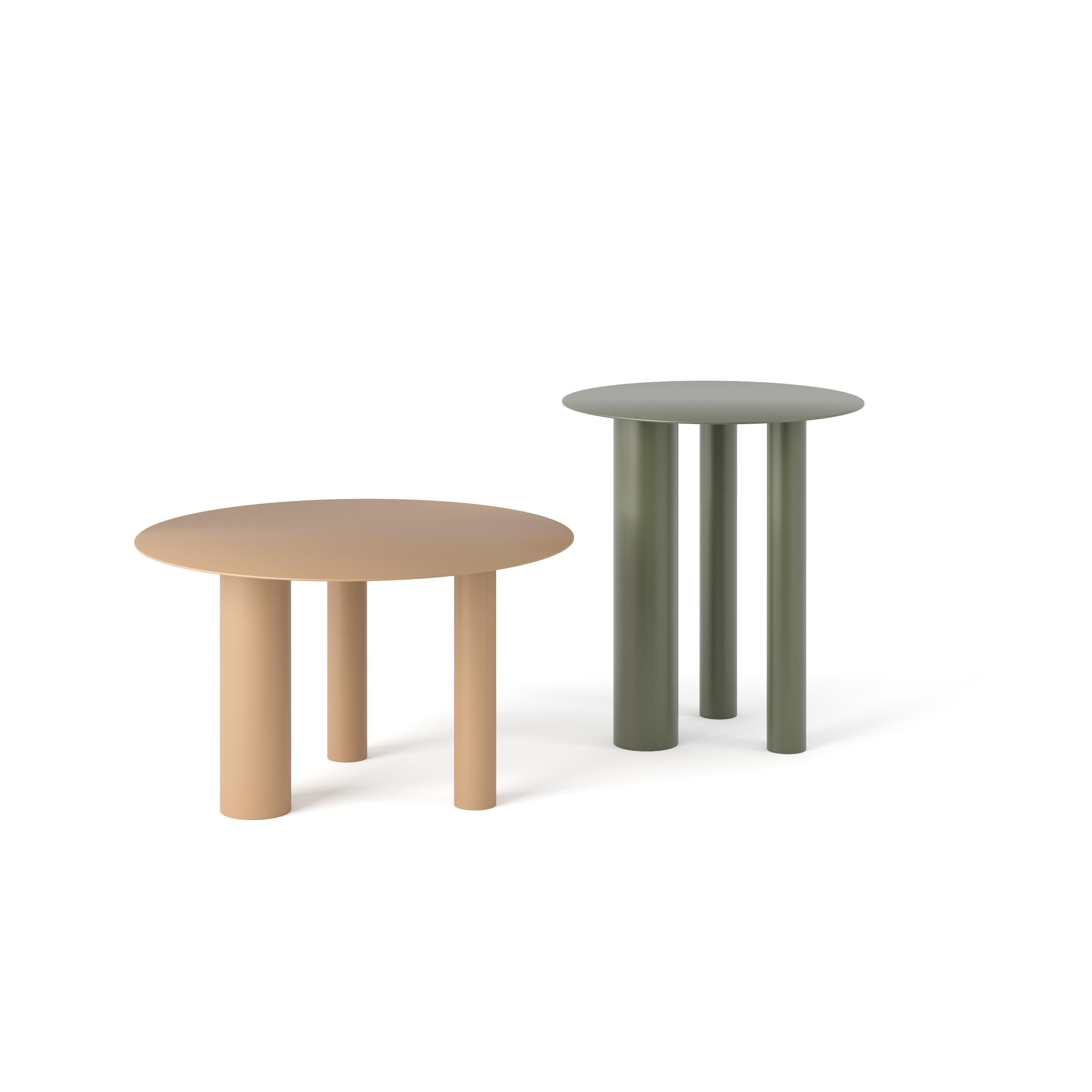 Table basse ou d'appoint contemporaine 'Brandt CS2' par NOOM, Blanc en vente 8