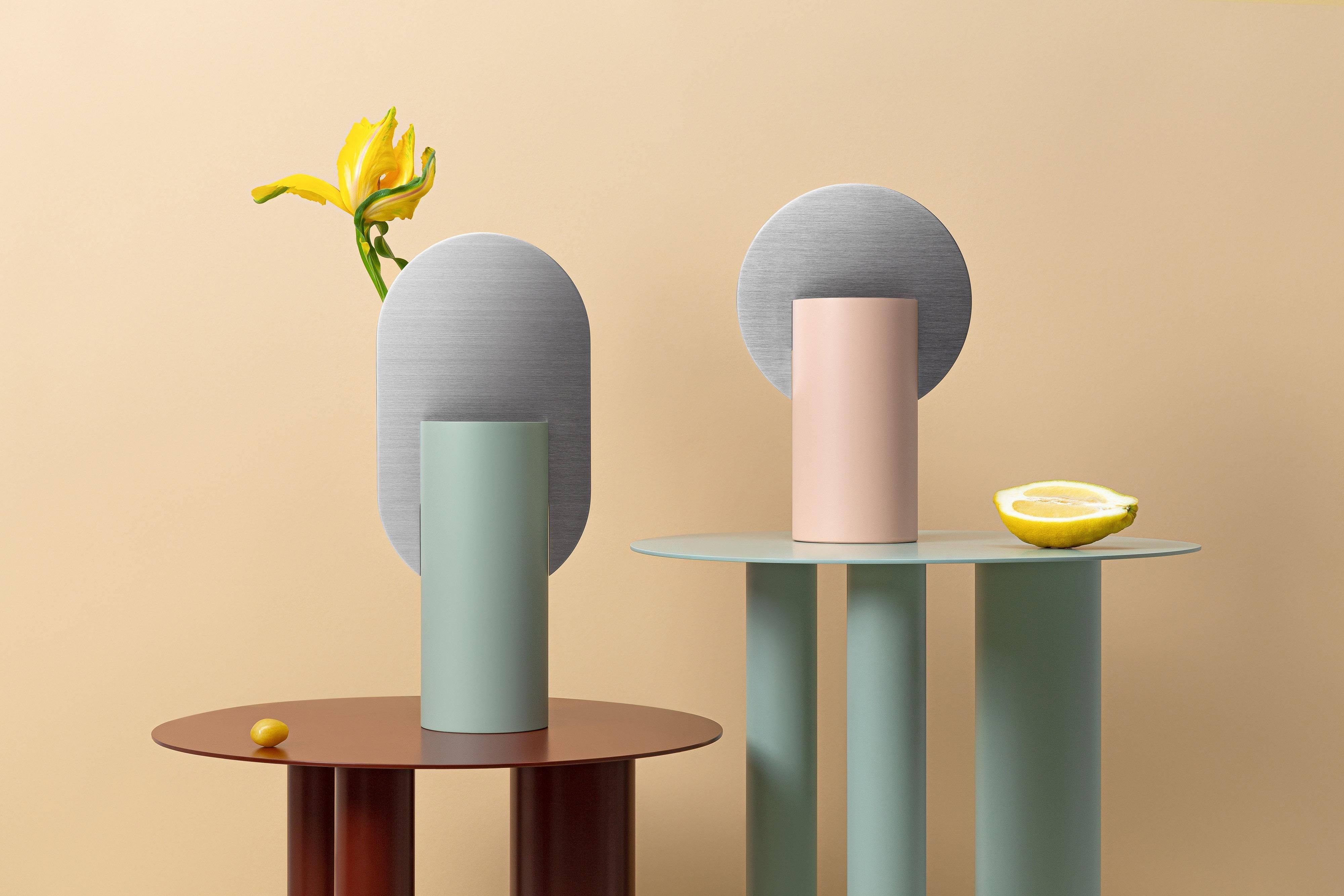 Table basse ou d'appoint contemporaine 'Brandt CS2' par NOOM, Blanc Neuf - En vente à Paris, IDF
