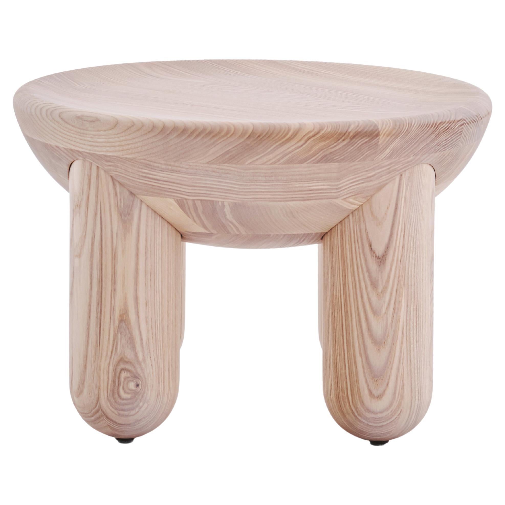Mesa baja o auxiliar contemporánea 'Freyja 1' by Noom, Nogal en venta 7