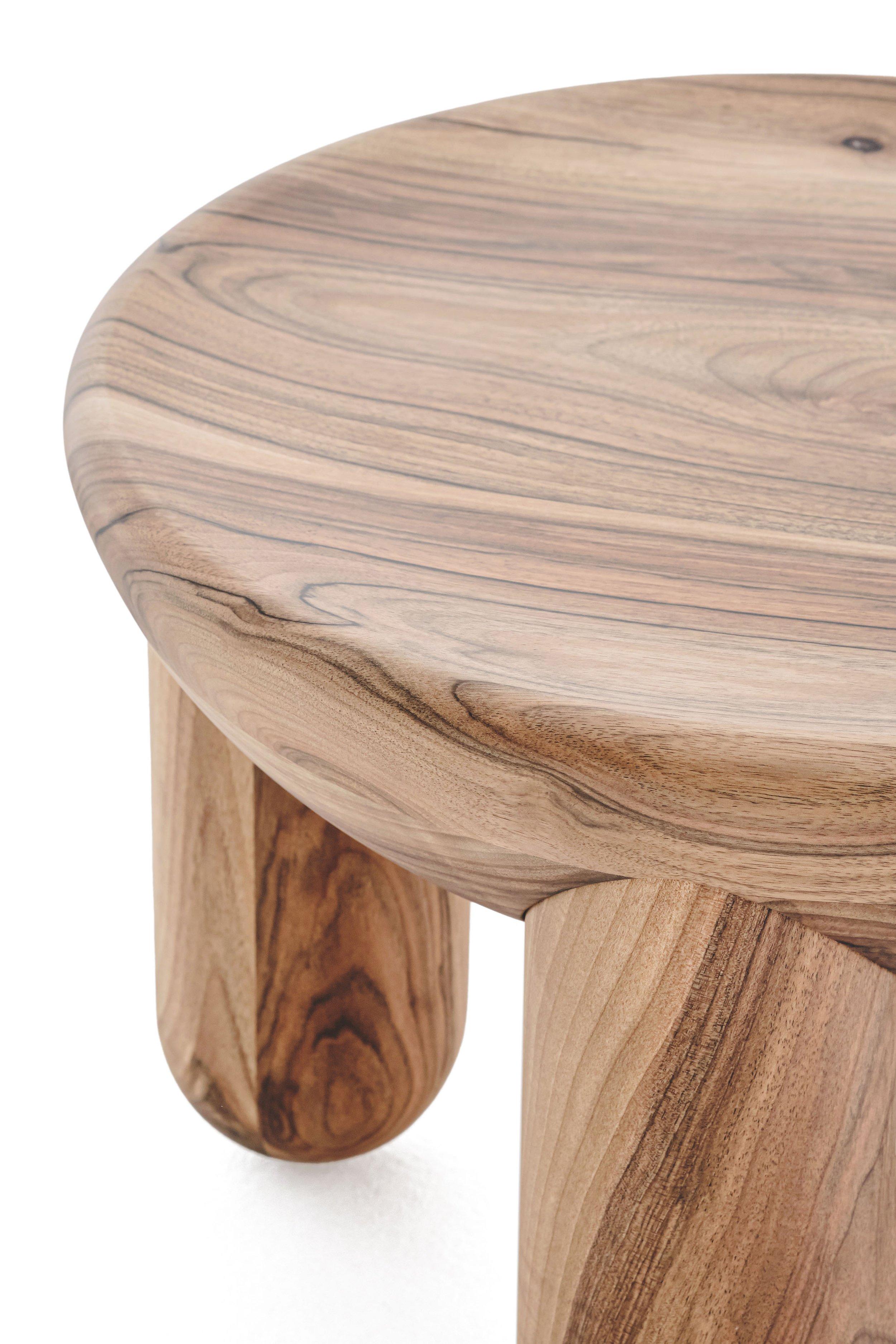 Coffee Table 'Freyja 1' by Noom
Signed by Kateryna Sokolova

- Dimensions: H. 30 cm, Ø 44 cm

Other woods and finishes available: 
Woods: Ashwood, Walnut, Thermo Ash, Thermo Oak
Ash wood finishes: Black stained, Brown stained, Natural

Model shown: