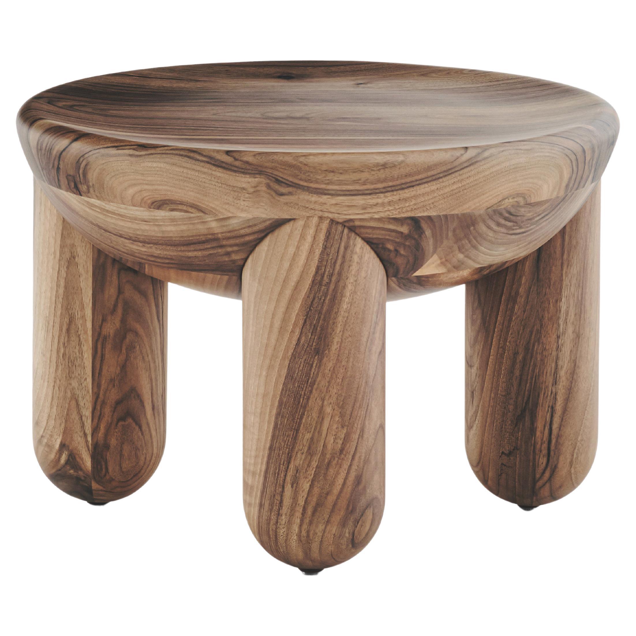 Contemporary Coffee or Side Table 'Freyja 2' by Noom, Walnut For Sale