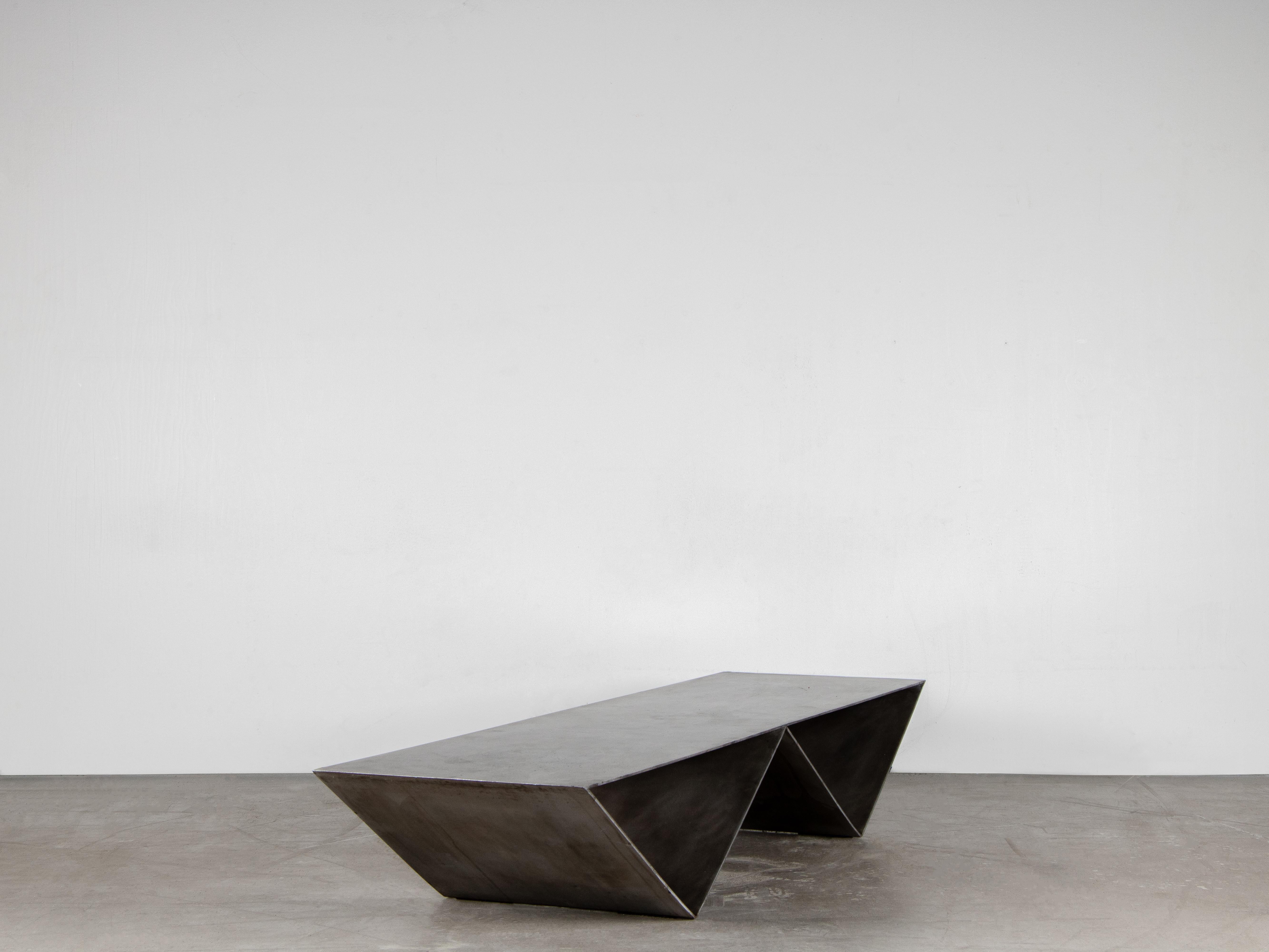 Modern Contemporary Coffee / Sofa Table in Aluminium, Udd Table by Lucas Morten